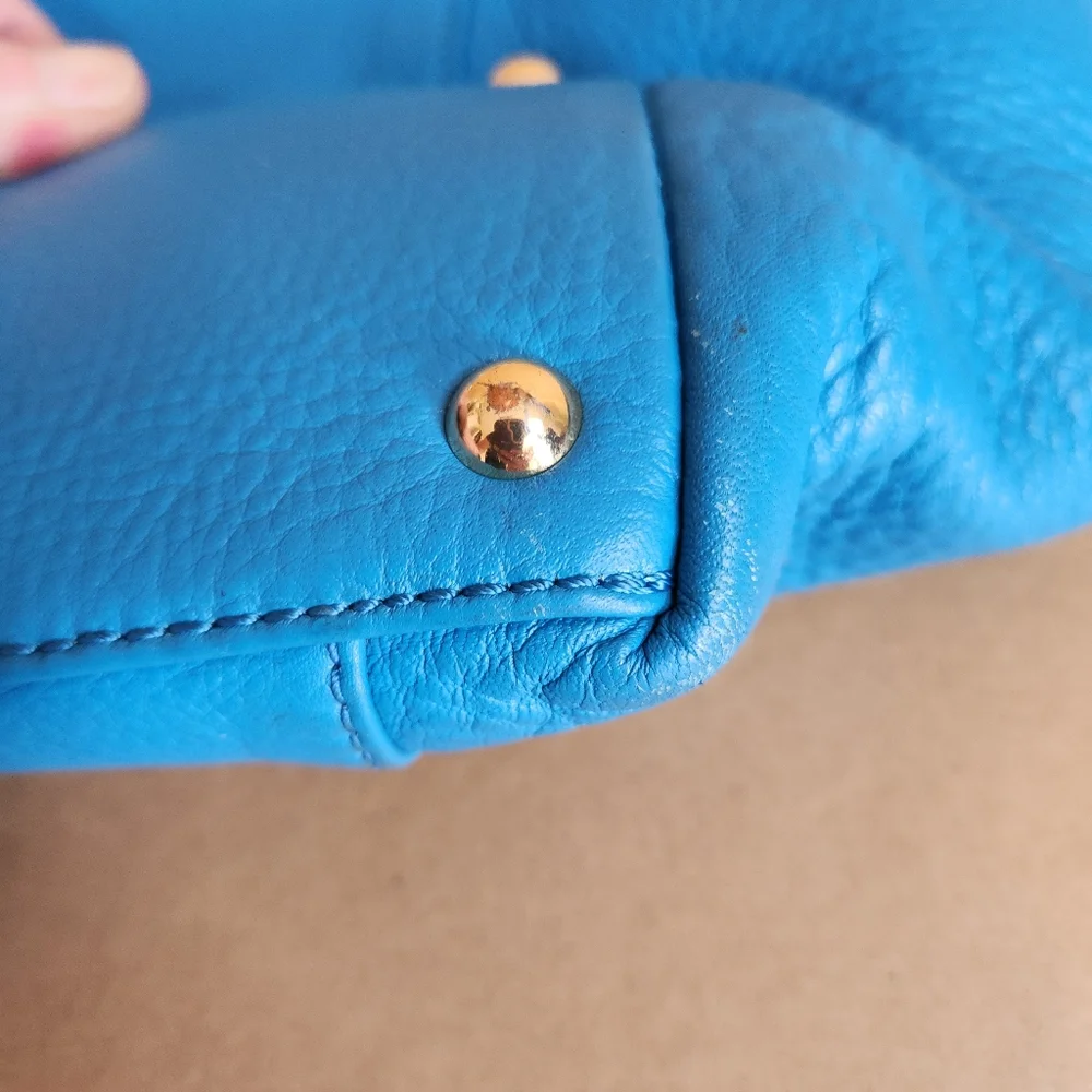 Michael Kors large turquoise tote bag missing The Key Chain - Picture 7 of 13